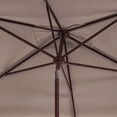 thumbnail image 3 of SAFAVIEH Outdoor Collection Valance 6.5 x 10-Foot Rectangle Umbrella Beige/White, 3 of 6