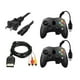 thumbnail image 1 of Pack 2 Controles Negros+cable Video Audio+Cable de corriente Para Xbox Clasico, 1 of 4