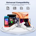 thumbnail image 3 of Cable USB C a USB C Quickeep, carga rápida, 3 pies y 60 W, paquete de 2, 3 of 7
