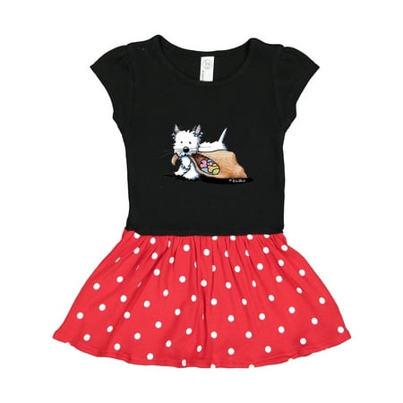 

Inktastic Westie Halloween Cat Gift Toddler Girl Dress