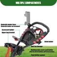 thumbnail image 5 of XDriveMax Golf Push Cart 3-Wheel Folding Pull Carts Lightweight with Cup Holders, scorecard Holders, and Storage, Perfect for Golf Clubs and Bags, Red, 5 of 6