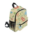 thumbnail image 2 of FORMRS School Backpack with Front Zippered Pocket 12" Student Travel Daypack, Colorful Flower, 2 of 6