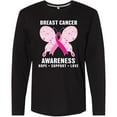 thumbnail image 3 of Inktastic Breast Cancer Awareness Hope Support and Love Long Sleeve T-Shirt, 3 of 5