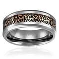 thumbnail image 2 of Wedding Ring For Men Silver 8mm Silver Titanium Gold Celtic Knot Triquetra, 2 of 3