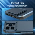 thumbnail image 4 of Liwarace for iPhone 14 Pro Max/14 Pro/14 Plus/14 Shockproof Durable Slide Lens Cover Phone Case with Kickstand Stand, 4 of 13