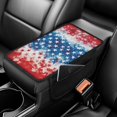 thumbnail image 1 of Chririnla Patriotic Star Theme Car Center Console Cover Side Storage Car Arm Rest Cushion for Car Interior, Comfortable Car Armrest Cover Protector SUV, 1 of 3