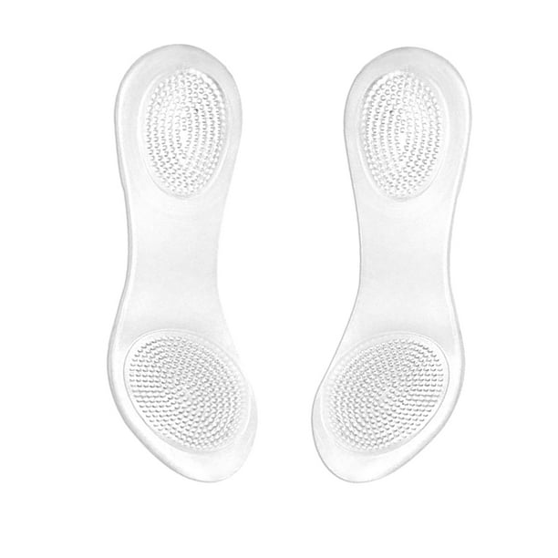 Insole Gel Clear Shoes Cushion Woman Foot Insert Pad Universal High ...