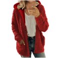thumbnail image 1 of Liquidation d'Hiver Cardigans pour Femmes Manches Longues Manteau Ample Cardigan Chandail Uni, 1 of 7