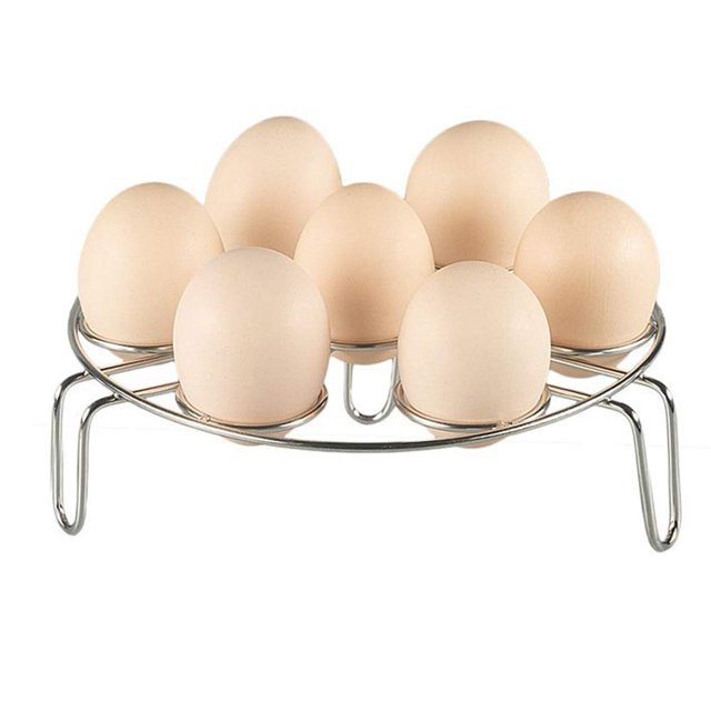 Rejilla para vaporizador de huevos Rejilla para huevos Alamic Soporte para cesta salvamanteles para vaporizador para accesorios de olla instantánea y accesorios de olla a presión Acero inoxidable resi