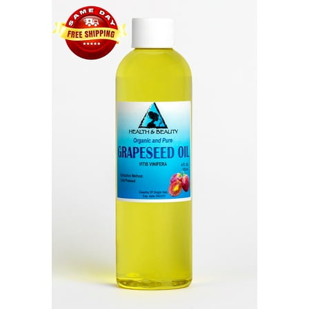 GRAPESEED OIL ORGANIC CARRIER COLD PRESSED 100% PURE 4 OZ