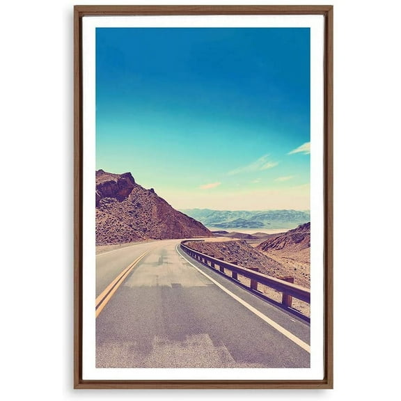 IDEA4WALL Framed Canvas Wall Art for Living Room, Bedroom Highway Canvas Prints for Modern Home Decoration Ready to Hang