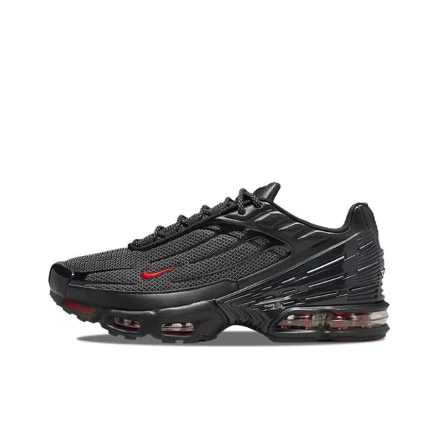 Zapatillas de running informales Air Max Plus 3 Pure White para hombre, clásicas, deportivas, cómodas, de cuero, antideslizantes, ligeras y de corte bajo