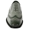 thumbnail image 2 of LIBERTYZENO Men's Wingtip Leather Lace Up Brogue Dress Shoes, 2 of 6