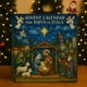 thumbnail image 1 of Advent Calendar Path to Bethlehem, wooden, 24 days, handcrafted, collectible, foldable, metal stand, for bedroom, high-quality, decorative, religious celebration, premium craftsmanship,, 1 of 4