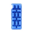 thumbnail image 7 of Plastic Ice Cube Tray For Freezer - Ocean Blue - Food Storage, Portion Control, Dishwasher Safe, Makes 15 Cubes, 7 of 7