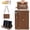 Brown, variant on Allytechgroup for iPad 11/10.9 inch Case 2025/2022, Folio Stand PU Leather Crossbody iPad 11th/10th Gen Cover with Pencil Holder+Card Slots Wallet Case with Shoulder Strap for Women Girls, Black
