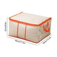 thumbnail image 3 of Clothing storage bags under-bed fabric organizers household clothing and quilt dusts covers storage boxes 17x13.4x9.8in, 3 of 6