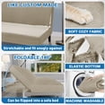 thumbnail image 4 of JIATER Futon Slipcovers Stretch Armless Futon Bed Covers Machine Washable Furniture Protector,Khaki, 4 of 8