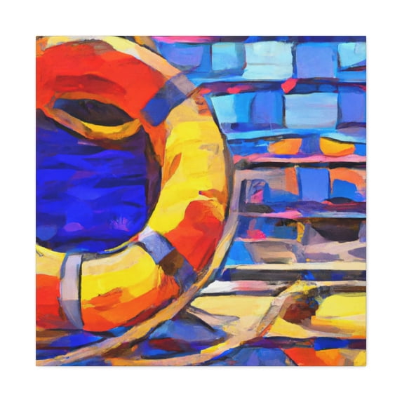 Life Buoy in Bloom - Canvas