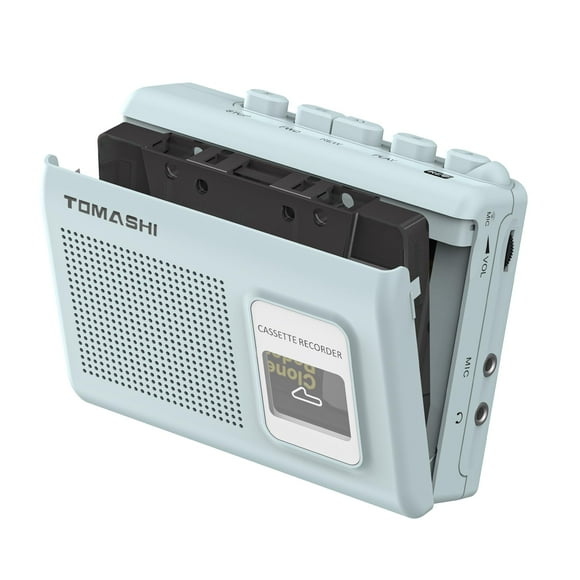 Reproductor de casetes portátil TOMASHI Walkman con altavoz y micrófono