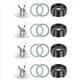 thumbnail image 1 of 4X Piezas de Repuesto para Osterizer Licuadora, Conjunto de Cuchillas de Fusión de 4 Puntos con Junta de Sello de Goma de 8 Piezas 4961, 1 of 5