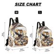 thumbnail image 3 of JIALIOU Mini Backpack Purse for Women Quilted Casual Daypack Small Travel Shoulder Bag, Orange Cute Dinosaur, 3 of 7