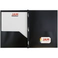 thumbnail image 3 of JAM Paper Medium Weight Plastic Presentation Folder with Clasps, Black, 6/pack, 3 of 6