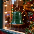 thumbnail image 5 of Vintage Hanging Bell for Christmas - Brass & Metal Decorative Bells for Door Knob, Tree, Wreath, Garden and Window, Rustic Holiday Ornament, 5 of 5