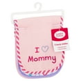 thumbnail image 2 of Luvable Friends Baby Girl Cotton Burp Cloths with Fiber Filling 3pk, Pink Dad, One Size, 2 of 5
