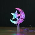 thumbnail image 5 of Glowing Christmas Tree Topper, LED Light-Up Moon and Star Decoration with 3 Color Options for Decor(A), 5 of 6