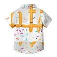 thumbnail image 4 of Guluxicc Button Up Shirts for Kids Boys Short Sleeve Geometric Print Casual Summer Turndown Collar Tops with Pockets, 4 of 8