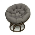 thumbnail image 5 of TOPCHANCES Waterproof Papasan Chair Cushion Only, 47 inch Tuffed Round Floor Seat Cushion, Swing Chair Seat Cushion with Ties, Dark Gray, 5 of 12