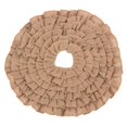 thumbnail image 1 of SARO 0516.N21R Ruffle Design Natural Jute Holiday Christmas Tree Skirt - Natural, 1 of 1