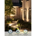 thumbnail image 3 of 12 Pack 5CCT LED Pathway Landscape Lights, Low Voltage, 1800K/2700K/3000K/4000K/5000K, 12-24V AC/DC, IP65 Waterproof, Oil Rubbed Bronze, Aluminum, 3 of 4