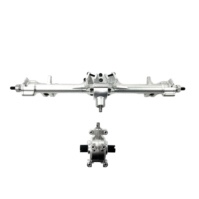 Juego de carcasa de eje trasero de aluminio Bewildely para autos 1/10 Losi Baja