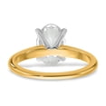 thumbnail image 5 of Auriga Fine Jewelry 14K Two-tone Gold 2 carat LG Diamond Oval Solitaire Engagement Ring for Women Size 7 (Clarity- VS/SI, Color - GH), 5 of 7