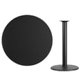 thumbnail image 4 of Bowery Hill 42" Round Restaurant Bar Table in Black and Mahogany, 4 of 9