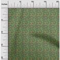 thumbnail image 1 of oneOone Cotton Cambric Fabric Leaves & Swirl Block Print Fabric BTY 56 Inch Wide, 1 of 4