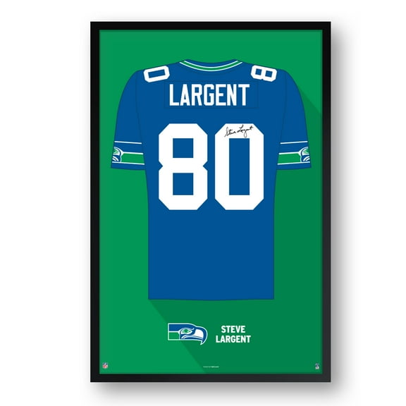 Steve Largent Seattle Seahawks Framed 27" x 39" Retired Jersey Art Print