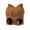 Coffee, variant on Girls Fashion Cartoon Glasses Decor Knit Hat, Thick Warm Ear Protection Design, Outdoor Play Cold Resistant Autumn Winter Cute Headwear Wine