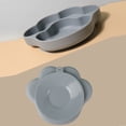 thumbnail image 4 of Billuyoard Juego de vajilla para niños con de pata de oso, utensilios de comida duraderos y resistentes al calor con ventosas Mostrada Verde militar, 4 of 6