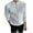 White, variant on ZCFZJW Mens Casual Waffle Knit Striped Shirts Lightweight Solid Color Long Sleeve Button Down V Neck Henley T-Shirts Trendy Workout Pullover Tops Khaki XL