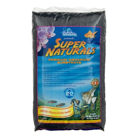 CaribSea Super Naturals Tahitian Moon Sand Aquarium Substrate, 20 Lb, Black