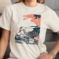 thumbnail image 2 of Smartprints Duck Tea Ceremony Vintage Art Women's T-Shirt Off White, Cotton, L, 2 of 3