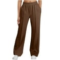 thumbnail image 6 of Ahdbta Womens Sweatpants Wide Leg Casual Baggy Lounge Travel Pants Fall Trendy Workout Athletic Joggers Trousers with Pockets, 6 of 8