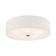 thumbnail image 6 of Livex Lighting Meridian 9" 5-Light Metal/Fabric Ceiling Mount in Brushed Nickel, 6 of 9