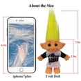 thumbnail image 4 of Lucky Troll Dolls, Vintage Troll Dolls Cromático Adorable para colecciones, proyectos escolares, artes y manualidades, regalos de fiesta, pelos amarillos de 7,5 pulgadas de alto (incluye la longitud d, 4 of 4