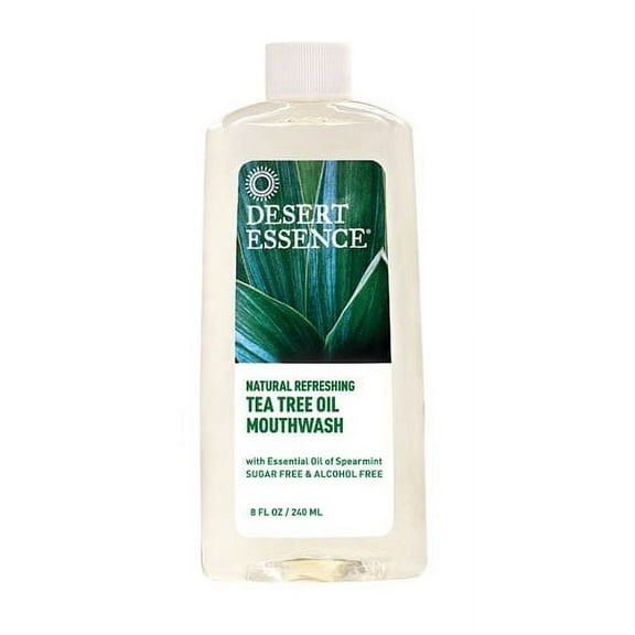 Desert Essence Tea Tree Oil Mouthwash Spearmint 8 oz Liquid