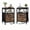 Black & Antique Wood, variant on EDX bedside table, featuring a built-in socket with USB/Type-C interface and adjustable drawers (two). Suitable for bedroom space-saving design. Genuine antique wood color