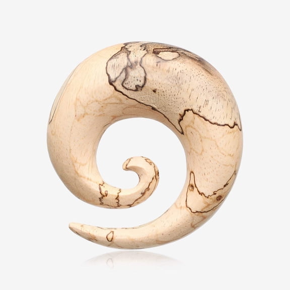 A Pair Of Old Tamarind Wood Spiral Hanger Plug